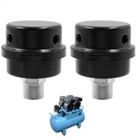 Sollbry - Druckluft-Schalldämpferfilter – 2 Stück Luftkompressor-Schalldämpferfilter, 1/2 Zoll 20 mm Außengewinde, Metallgehäuse, Sollbry - Druckluft-Schalldämpferfilter – 2 Stück Luftkompressor-Schalldämpferfilter, 1/2 Zoll 20 mm Außengewinde, Metallgehäuse, von SOLLBRY