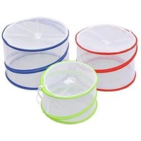 Sollbry - Faltbare Mesh-Lebensmittelabdeckung, 3er-Set, wiederverwendbare Mesh-Lebensmittelabdeckung, Pop-Up-Insektenschutz, Mesh-Netzabdeckung, von SOLLBRY