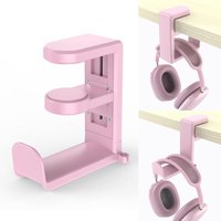 Sollbry - Gaming-Headset-Hakenhalter, Kopfhörerhalter mit verstellbarer drehbarer Armklemme, Design unter dem Schreibtisch, universelle Passform von SOLLBRY
