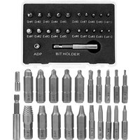 Sollbry - Gebrochene Schraubenausdreher-Set, 22-teilig, HSS-Ausdreher für beschädigte, gebrochene Schrauben, gebohrtes Schraubenwerkzeug mit Sollbry - Gebrochene Schraubenausdreher-Set, 22-teilig, HSS-Ausdreher für beschädigte, gebrochene Schrauben, gebohrtes Schraubenwerkzeug mit von SOLLBRY