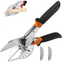 Sollbry - Gehrungsschere, 45°-135° Winkel-Gehrungsschere, Multifunktions-Kabelbaumschere, Fugenschere zum Schneiden von Weichholz, Kunststoff, pvc Sollbry - Gehrungsschere, 45°-135° Winkel-Gehrungsschere, Multifunktions-Kabelbaumschere, Fugenschere zum Schneiden von Weichholz, Kunststoff, pvc von SOLLBRY