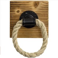 Hanfseil-Handtuchhalter, Vintage-Handtuchring im industriellen Stil, Wand-Handtuchhalter, Wand-Handtuchhalter, für Badezimmer, Küche, rund - Sollbry Hanfseil-Handtuchhalter, Vintage-Handtuchring im industriellen Stil, Wand-Handtuchhalter, Wand-Handtuchhalter, für Badezimmer, Küche, rund - Sollbry von SOLLBRY