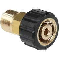 Sollbry - Hochdruckreiniger-Anschlussstück aus Messing, metrisch, M22 x 14 mm (Stift), weiblich, konvertierbar in M22 x 15 mm Außengewinde, von SOLLBRY