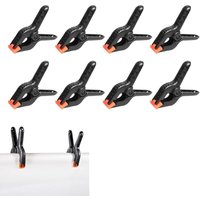 Kunststoff-Federklemmen, 8 Stück, Klemmklemme für Dekoration, Holzbearbeitung und Fotostudio - Sollbry von SOLLBRY