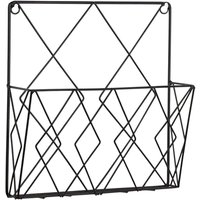 Multifunktionaler Wandzeitungsständer aus Metall zur Aufbewahrung Ihrer Zeitschriften oder Zeitungen (Schwarz) - Sollbry von SOLLBRY