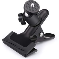 Sollbry - Multifunktions-Federklemme, 1/4-Zoll-Schraube, Kugelkopf, Federklemme, Clip-Halterung für Fotostudio-Blitz, Metall, Schwarz mit Kugelkopf, Sollbry - Multifunktions-Federklemme, 1/4-Zoll-Schraube, Kugelkopf, Federklemme, Clip-Halterung für Fotostudio-Blitz, Metall, Schwarz mit Kugelkopf, von SOLLBRY