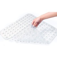 Sollbry - Quadratische Duschmatte Weiß Transparent 53 x 53 cm Rutschfeste, maschinenwaschbare Badematte für Duschwanne Rutschfeste Duschmatte mit Sollbry - Quadratische Duschmatte Weiß Transparent 53 x 53 cm Rutschfeste, maschinenwaschbare Badematte für Duschwanne Rutschfeste Duschmatte mit von SOLLBRY