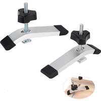 Sollbry Sätze T-Schienen-Halteklemmen aus Aluminiumlegierung, T-Schienen-Schnellspann-T-Halteklemmen-Set für Holz- und Metallbearbeitungswerkzeuge von SOLLBRY