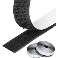Sollbry Doppelseitiger Kratzaufkleber, 3 m selbstklebendes Kratzband, selbstklebendes Klettband, 20 mm stark klebende Klettbänder für Haushalt, von SOLLBRY