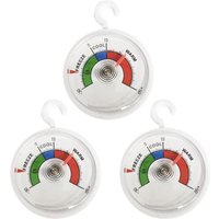 Sollbry - Set mit 3 Kühlschrankthermometern mit 65-mm-Zifferblatt und farbigen Zonen, analoges Thermometer für Kühlschrank, Gefrierschrank oder Sollbry - Set mit 3 Kühlschrankthermometern mit 65-mm-Zifferblatt und farbigen Zonen, analoges Thermometer für Kühlschrank, Gefrierschrank oder von SOLLBRY