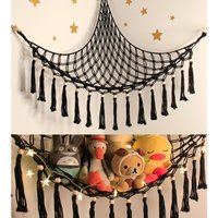 Stofftier-Netz oder Hängematte – Stofftier-Hängematten-Aufbewahrung – Spielzeug-Hängemattenhalter, wandmontierter Eck-Hängematten-Organizer mit Stofftier-Netz oder Hängematte – Stofftier-Hängematten-Aufbewahrung – Spielzeug-Hängemattenhalter, wandmontierter Eck-Hängematten-Organizer mit von SOLLBRY