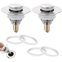 Sollbry - Stück Pop-Up-Abfluss für Waschbecken, Waschbecken-Stopper, Waschbecken-Abfluss, Badezimmer-Waschbecken-Stopper, Waschbecken-Abfluss, von SOLLBRY