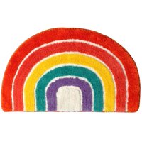 Stück Teppich Teppich Badezimmermatte Kinderteppich Saugfähige Bodenmatte Regenbogen-Bodenmatte Bodenmatte Halbrunde Bodenmatte Zuhause Rutschfeste von SOLLBRY