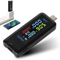 Sollbry - USB-Tester, 4,5–36 v, 0–5 a, USB-C-Strom, Spannungsprüfer, Spannungsprüfer, Multimeter, Voltmeter, Amperemeter, Kapazität, Netzteil, Sollbry - USB-Tester, 4,5–36 v, 0–5 a, USB-C-Strom, Spannungsprüfer, Spannungsprüfer, Multimeter, Voltmeter, Amperemeter, Kapazität, Netzteil, von SOLLBRY