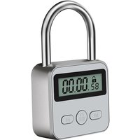 Sollbry - Zeitschloss, intelligentes Zeitschloss mit LCD-Display, Zeitschloss, wiederaufladbares USB-Sicherheits-Vorhängeschloss, von SOLLBRY