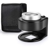 Sollbry x Tischlupe, tragbare Lupe, optisches Beobachtungsinstrument, Vergrößerungsausrüstung, Lupe (schwarz, 60 x 52 x 51 mm). von SOLLBRY