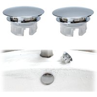 Sollbry - Waschbecken-Überlauf-Abdeckung, 4 Stück, Waschbecken-Überlauf-Ring, Waschbecken-Überlauf-Stopper, runde von SOLLBRY