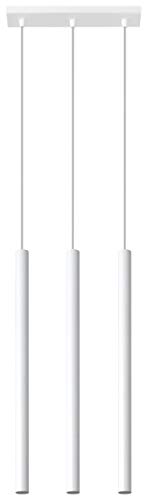 SOLLUX lighting Hängelampe Pendelleuchte Hängeleuchte Deckenlampe Lampe Decke Stahl 3 Flammig 30 x 5 x 94 cm Pastelo von SOLLUX lighting