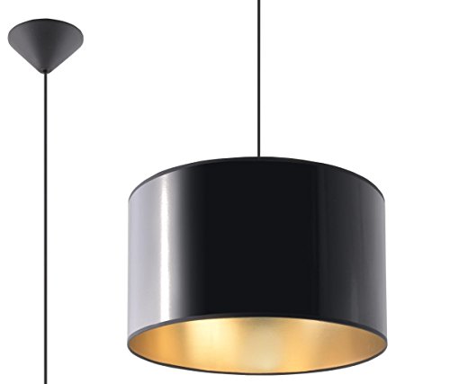 Sollux Lighting Luxor 30 Pendelleuchte, Pvc, Schwarz, Gold von SOLLUX lighting