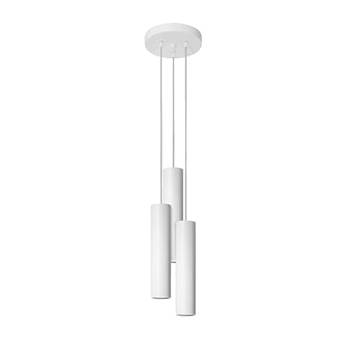 SOLLUX SL.1078 Pendelleuchte LAGOS 3P weiss Stahl 40W L: 20cm B: 20cm H: 110cm dimmbar von SOLLUX lighting