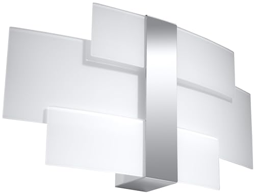 SOLLUX Steel Lighting LED-Glühbirne Designer-Lampenschirm Minimalistisch Einfache Installation Wandleuchte Celia Chrom von SOLLUX lighting
