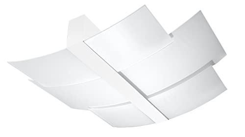 SOLLUX Steel Lighting LED Leuchtmittel Design Lampenschirm minimalistisch einfache Montage Deckenleuchte Celia weiß von SOLLUX lighting