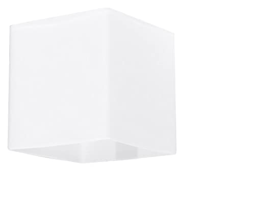 SOLLUX Wandleuchte Glas Lampenschirm Minimalistische Beleuchtung LED Leuchtmittel Einfache Installation Farbe Weiß RICO 10x12x10 cm Quadratisch von SOLLUX lighting
