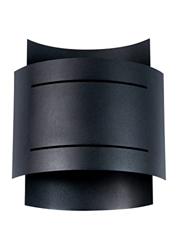 SOLLUX Wandleuchte IMPACT mit Perforation Double Source Wandbeleuchtung Stahllampe LED Leuchtmittel Minimalistisches Modernes Design Farbe Schwarz 21x8,5x23 cm SOLLUX Wandleuchte IMPACT mit Perforation Double Source Wandbeleuchtung Stahllampe LED Leuchtmittel Minimalistisches Modernes Design Farbe Schwarz 21x8,5x23 cm von SOLLUX lighting
