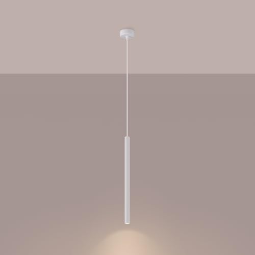 SOLLUX lighting - Arche Pendelleuchte - Hängeleuchte - Stilvolle Pendellampe - Lange Lebensdauer - Attraktives Design - Material Stahl - G9, 1x max 8W LED, ~230V, 50Hz - Weiß von SOLLUX lighting