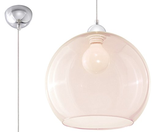 Sollux Lighting Ball Pendelleuchte, Glas, Champagne, Chrome von SOLLUX lighting