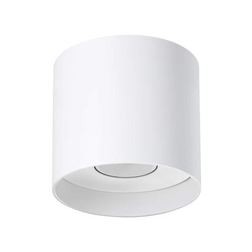 SOLLUX lighting Elegante Deckenleuchte - Deckenleuchten Lampe für Innen - Deckenleuchte Wohnzimmer – Glühbirne nicht enthalten – GU10-Fassung – MIKA - 12x12x11cm - Weiß von SOLLUX lighting