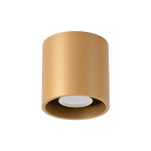 SOLLUX lighting Elegante Deckenleuchte - Deckenleuchten Lampe für Innen - Deckenleuchte Wohnzimmer – Glühbirne nicht enthalten – GU10-Fassung – ORBIS 1-10x10x10cm - Golden SOLLUX lighting Elegante Deckenleuchte - Deckenleuchten Lampe für Innen - Deckenleuchte Wohnzimmer – Glühbirne nicht enthalten – GU10-Fassung – ORBIS 1-10x10x10cm - Golden von SOLLUX lighting