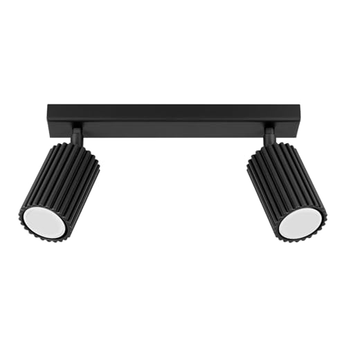 SOLLUX lighting Deckenlampe Deckenleuchte Deckenstrahler Aluminium 2 Flammig 30 x 6,5 x 16,5 cm Karbon Schwarz SOLLUX lighting Deckenlampe Deckenleuchte Deckenstrahler Aluminium 2 Flammig 30 x 6,5 x 16,5 cm Karbon Schwarz von SOLLUX lighting