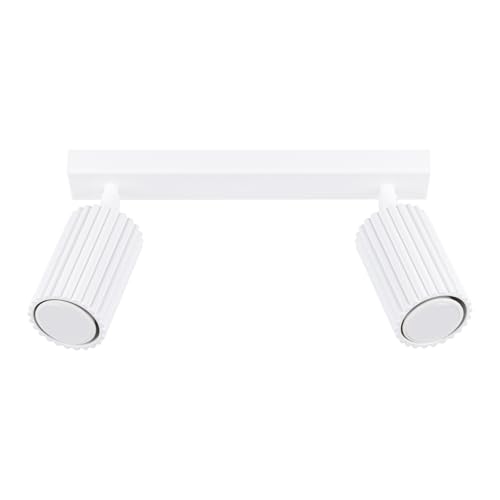 SOLLUX lighting Deckenlampe Deckenleuchte Deckenstrahler Aluminium 2 Flammig 30 x 6,5 x 16,5 cm Karbon Weiß SOLLUX lighting Deckenlampe Deckenleuchte Deckenstrahler Aluminium 2 Flammig 30 x 6,5 x 16,5 cm Karbon Weiß von SOLLUX lighting