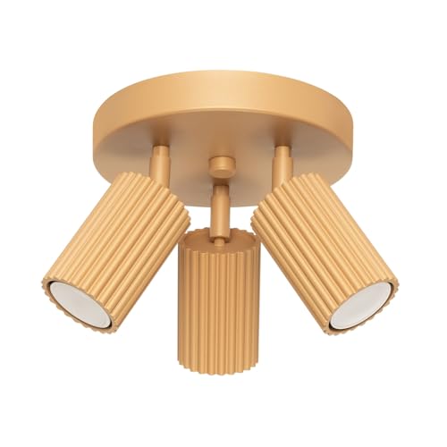 SOLLUX lighting Deckenlampe Deckenleuchte Deckenstrahler Aluminium 3 Flammig 19,5 x 19,5 x 18 cm Karbon Gold SOLLUX lighting Deckenlampe Deckenleuchte Deckenstrahler Aluminium 3 Flammig 19,5 x 19,5 x 18 cm Karbon Gold von SOLLUX lighting