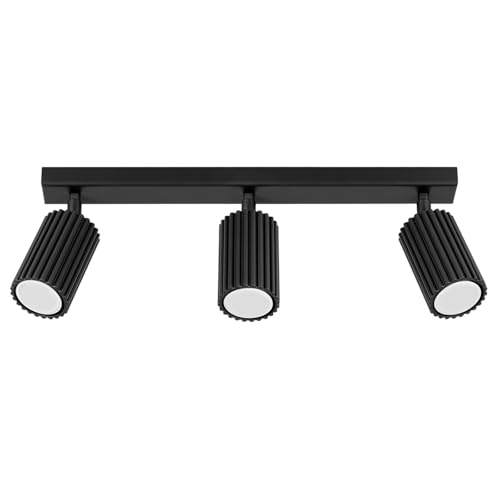 SOLLUX lighting Deckenlampe Deckenleuchte Deckenstrahler Aluminium 3 Flammig 45 x 6,5 x 16,5 cm Karbon Schwarz SOLLUX lighting Deckenlampe Deckenleuchte Deckenstrahler Aluminium 3 Flammig 45 x 6,5 x 16,5 cm Karbon Schwarz von SOLLUX lighting
