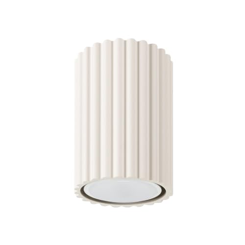 SOLLUX lighting Deckenlampe Deckenleuchte Deckenstrahler Lampe Decke Aluminium 1 Flammig 6,5 x 6,5 x 10 cm Karbon Beige von SOLLUX lighting