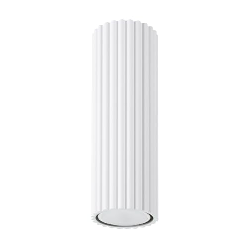 SOLLUX lighting Deckenlampe Deckenleuchte Deckenstrahler Lampe Decke Aluminium 1 Flammig 6,5 x 6,5 x 20 cm Karbon Weiß von SOLLUX lighting