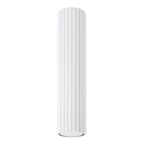 SOLLUX lighting Deckenlampe Deckenleuchte Deckenstrahler Lampe Decke Aluminium 1 Flammig 6,5 x 6,5 x 30 cm Karbon Weiß von SOLLUX lighting