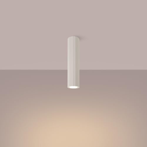 SOLLUX lighting Deckenlampe Deckenleuchte Deckenstrahler Lampe Decke Aluminium LED-Glühbirne 3000K warmes Weiß Licht 1 Flammig 6,5 x 6,5 x 30 cm GLOOW Beige SOLLUX lighting Deckenlampe Deckenleuchte Deckenstrahler Lampe Decke Aluminium LED-Glühbirne 3000K warmes Weiß Licht 1 Flammig 6,5 x 6,5 x 30 cm GLOOW Beige von SOLLUX lighting