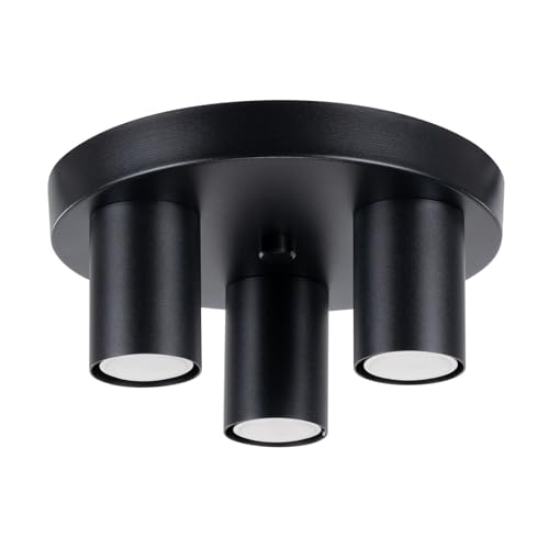 SOLLUX lighting Deckenlampe Deckenleuchte Deckenstrahler Stahl 3 Flammig 25 x 25 x 12 cm Schwarz Lagos SOLLUX lighting Deckenlampe Deckenleuchte Deckenstrahler Stahl 3 Flammig 25 x 25 x 12 cm Schwarz Lagos von SOLLUX lighting