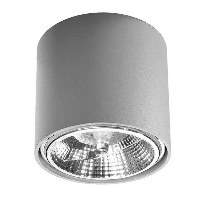 SOLLUX lighting Deckenleuchte, Leuchtmittel nicht inklusive, Spots Deckenleuchte Aufbauspot GU10 Deckenlampe skandinavisch grau von SOLLUX lighting