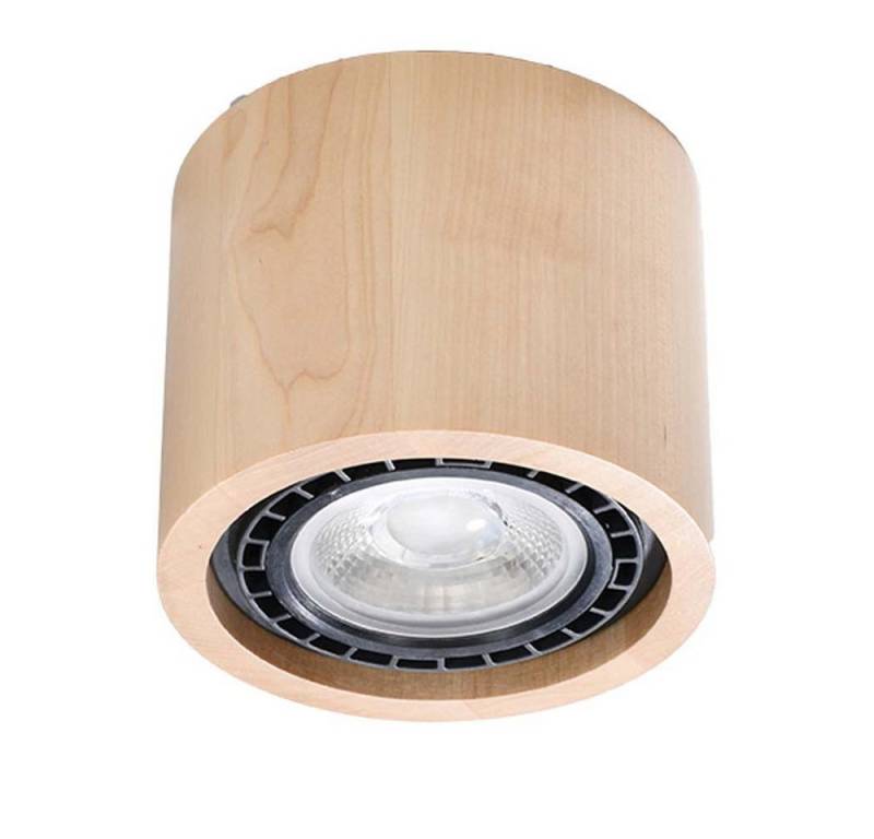 SOLLUX lighting Deckenstrahler, Leuchtmittel nicht inklusive, Deckenleuchte Deckenlampe Rund Holz L 14 cm Wohnzimmer Schlafzimmer SOLLUX lighting Deckenstrahler, Leuchtmittel nicht inklusive, Deckenleuchte Deckenlampe Rund Holz L 14 cm Wohnzimmer Schlafzimmer von SOLLUX lighting