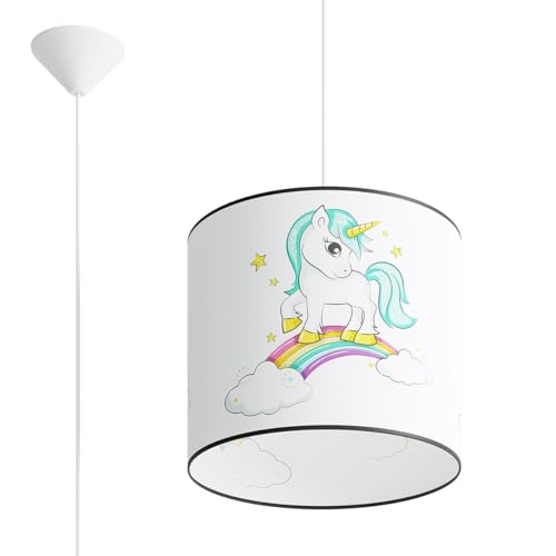 SOLLUX lighting - Hängelampe LED - Pendellampe EINHORN - Pendelleuchte - Hängelleuchte LED - Niedriger Energieverbrauch - E27, 1x max 15W LED, ~230V, 50Hz, IP20 Mehrfarbig - 30x30x95cm SOLLUX lighting - Hängelampe LED - Pendellampe EINHORN - Pendelleuchte - Hängelleuchte LED - Niedriger Energieverbrauch - E27, 1x max 15W LED, ~230V, 50Hz, IP20 Mehrfarbig - 30x30x95cm von SOLLUX lighting