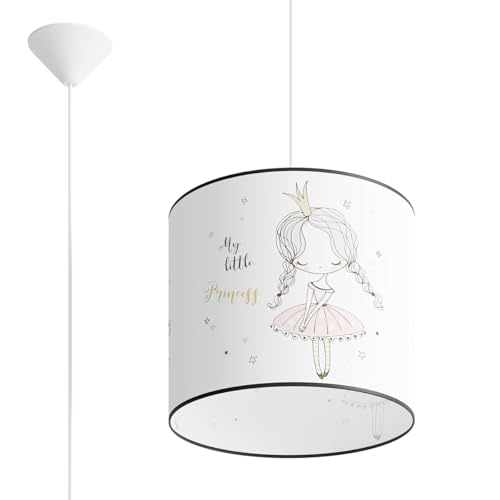 SOLLUX lighting - Hängelampe LED - Pendellampe PRINCESS - Pendelleuchte - Hängelleuchte LED - Niedriger Energieverbrauch - E27, 1x max 15W LED, ~230V, 50Hz, IP20 Mehrfarbig - 30x30x95cm von SOLLUX lighting