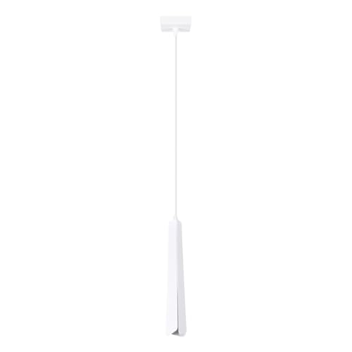 SOLLUX lighting - Hängelampe LED - Pendellampe PRYSM - Pendelleuchte - Hängelleuchte LED - Niedriger Energieverbrauch - G9, 1x max 8W LED, ~230V, 50Hz, IP20 - Weiß - 8x8x120cm von SOLLUX lighting
