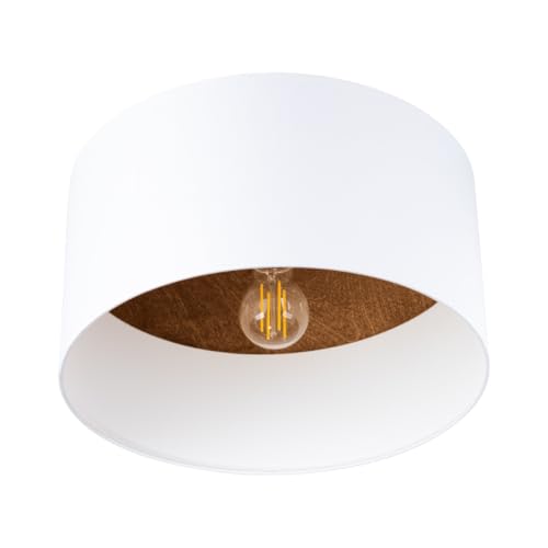 SOLLUX lighting - Hängelampe LED - Pendellampe TELESTO - Pendelleuchte - Hängelleuchte LED - Niedriger Energieverbrauch - E27, 1x max 15W LED, ~230V, 50Hz, IP20 - Weiß/Dunkelbraun - 35x35x20cm von SOLLUX lighting