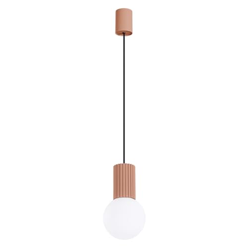 SOLLUX lighting Hängelampe Pendelleuchte Hängeleuchte - Deckenlampe Aluminium Glas -1 Flammig - LED Lampe Glühbirne - Mokka Halo SOLLUX lighting Hängelampe Pendelleuchte Hängeleuchte - Deckenlampe Aluminium Glas -1 Flammig - LED Lampe Glühbirne - Mokka Halo von SOLLUX lighting