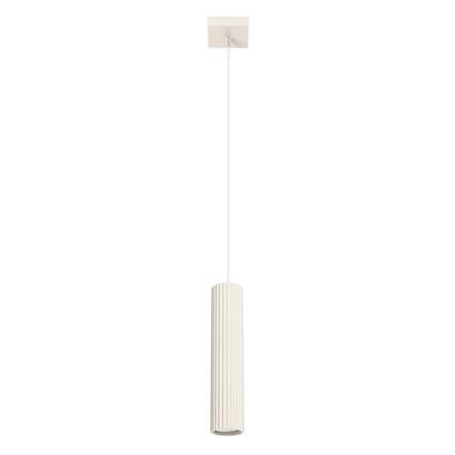 SOLLUX lighting Hängelampe Pendelleuchte Hängeleuchte Deckenlampe Lampe Decke Aluminium 1 Flammig 8 x 8 x 118 cm Karbon Beige von SOLLUX lighting