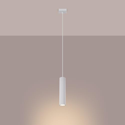SOLLUX lighting Hängelampe Pendelleuchte Hängeleuchte Deckenlampe Lampe Decke Aluminium LED-Glühbirne 4000K kaltes Weiß Licht 1 Flammig 8 x 8 x 118 cm GLOOW Weiß SOLLUX lighting Hängelampe Pendelleuchte Hängeleuchte Deckenlampe Lampe Decke Aluminium LED-Glühbirne 4000K kaltes Weiß Licht 1 Flammig 8 x 8 x 118 cm GLOOW Weiß von SOLLUX lighting